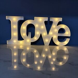 Light Up Letters LOVE Marquee Sign Engagement Wedding Anniversary Photo Prop